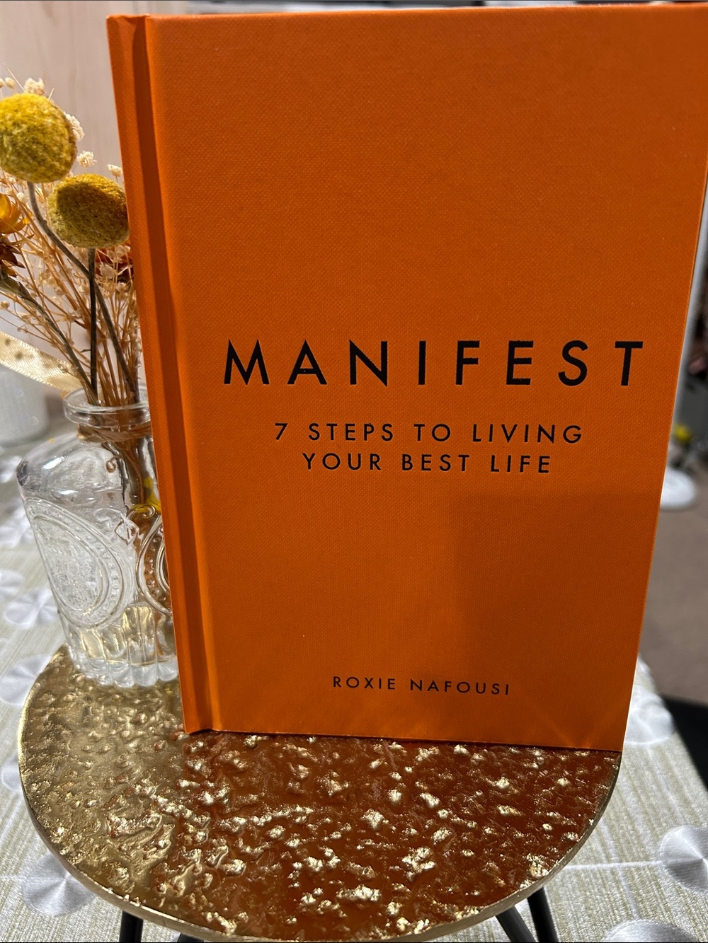 Chronicle Books Orange "MANIFEST" Coffee Table Book